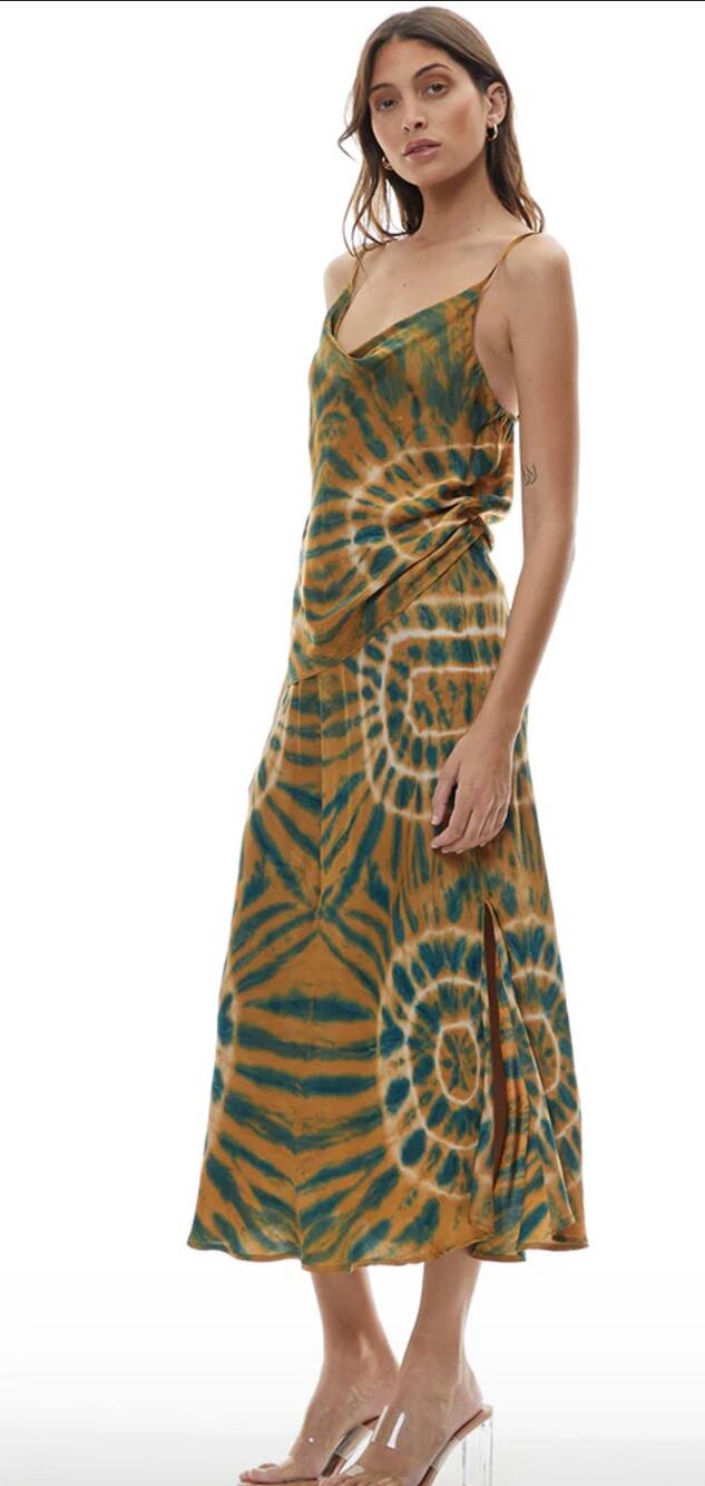 YFB Young Fabulous & Broke Felicity Skirt Set Golden Harvest Tie Dye M